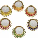Vibrant Tealight Candle Holders Arrangement.webp