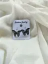 Midnight Elegance Butterfly Earrings