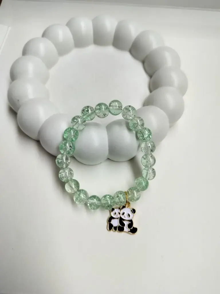 : * 🐼✨ **Panda Charm Kids Bracelets** *