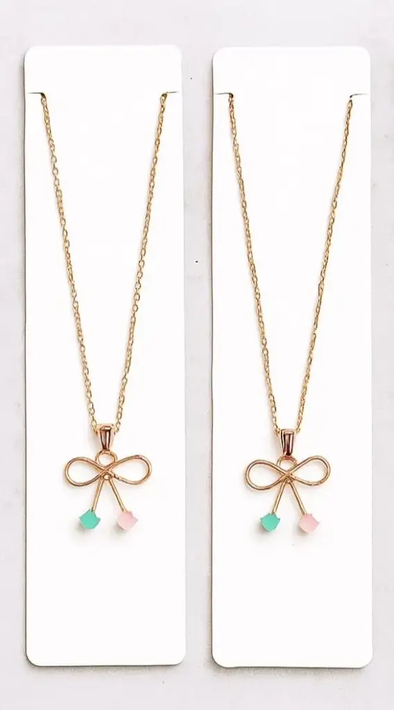 : ✨ **“Elegant Bow Pendant Necklace 