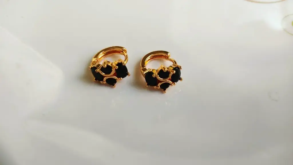 *Chic Black Hoop Earrings"*