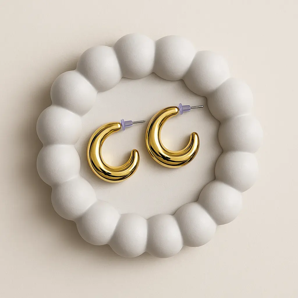  * **Golden Glow Hoops** * 