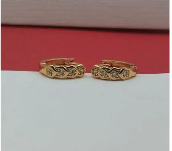 Elegant Rose Gold-Plated Hoop Earrings