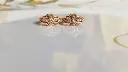 Vintage-Inspired Ornate Hoop Earrings