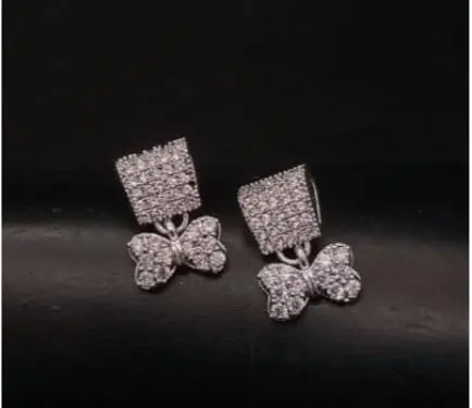 Elegant Butterfly Drop Earrings