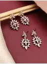 Radiant Gold-Tone Floral Drop Earrings