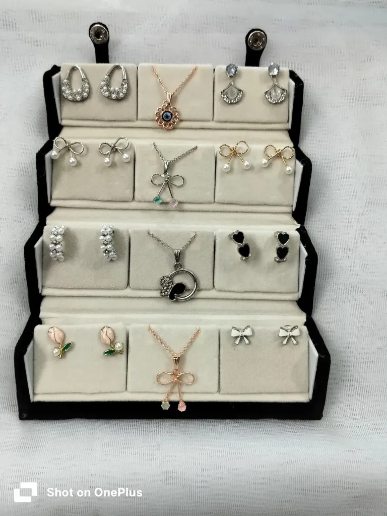 Elegant Jewelry Combo Set – Earrings & Pendant Collection