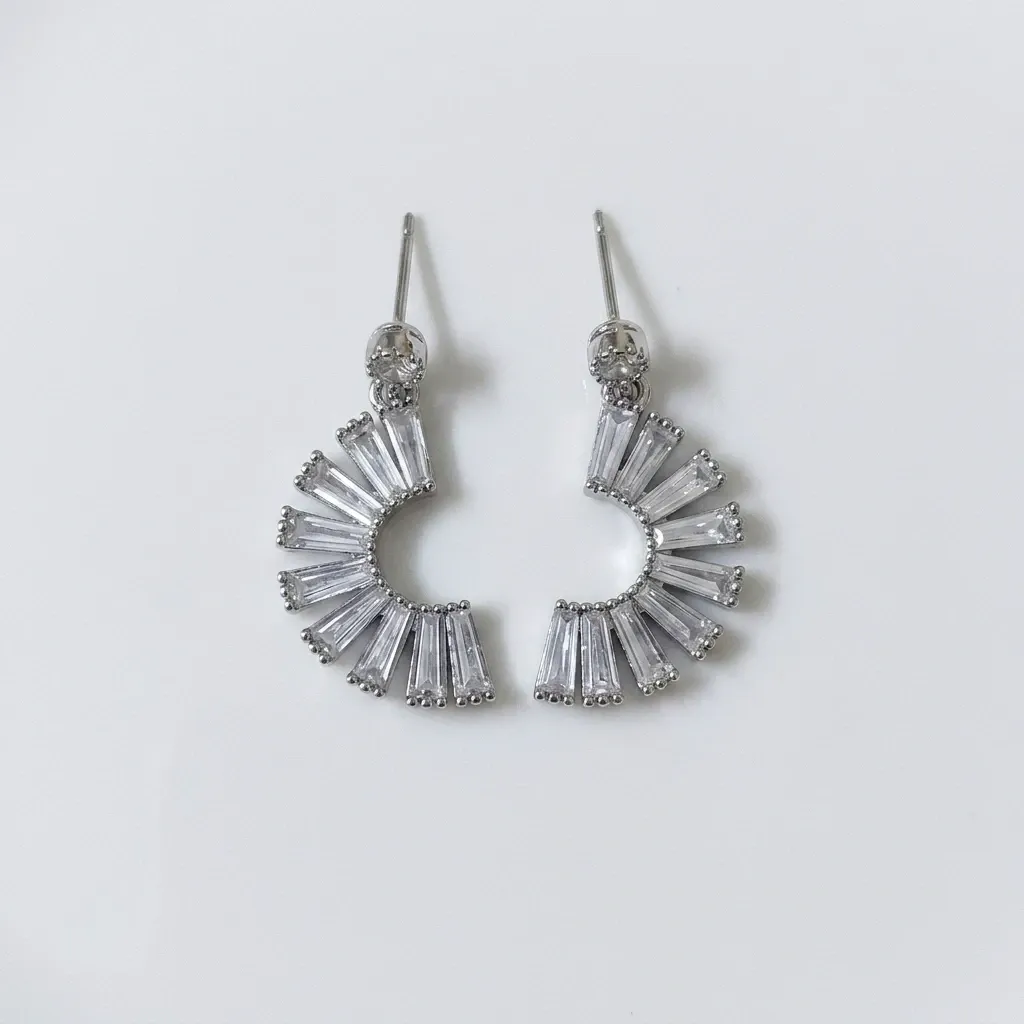 Drop earrings silver 