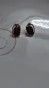 Stud earrings red 