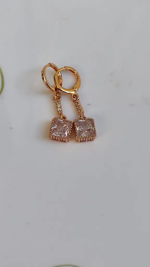 Elegant Square Drop Earrings