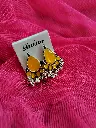 Sunshine Glow Yellow Oxidised Earrings