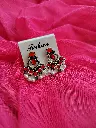Scarlet Charm Oxidised Earrings