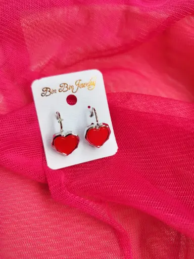   Read Heart Drop Earrings 