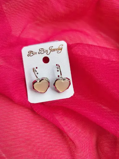  Nude Heart Drop Earrings 