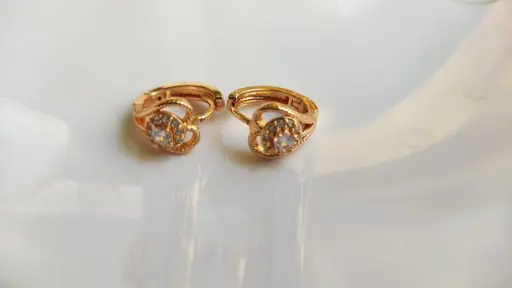 Elegant Rose Gold Hoop Earrings 