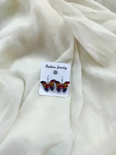 Tropical Bloom Butterfly Earrings