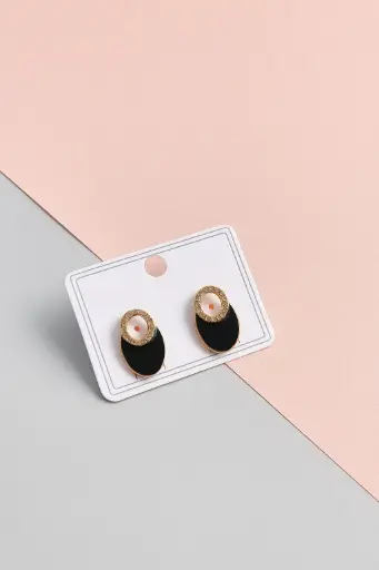  Elegant Oval Crystal-Embellished Earrings – Zhiyu Jewelry