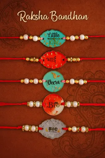 Handcrafted Resin Rakhis 