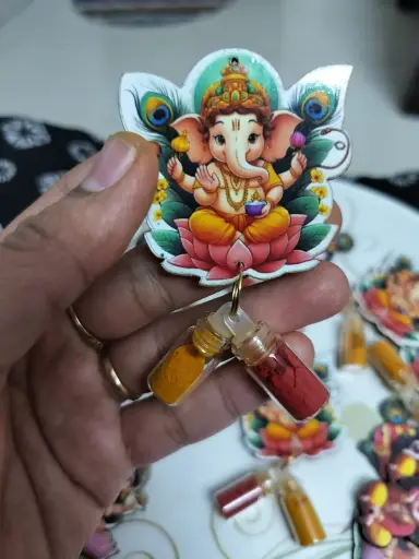 Mini Ganesh Haldhi Kumkum