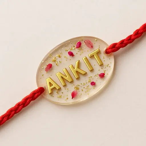 Handmade customized Name resin rakish