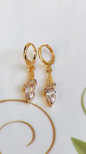 Crystal Marquise Drop Earrings